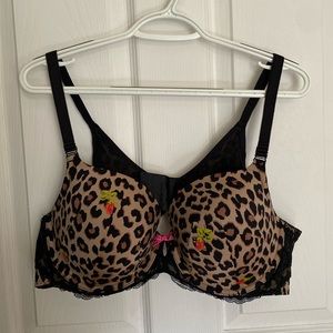 Torrid + Betsey Johnson Leopard print bra